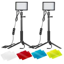 4 Colors Filter 2 PCS Shooting Photographic Lighting 66 LED Fill light Video Lig