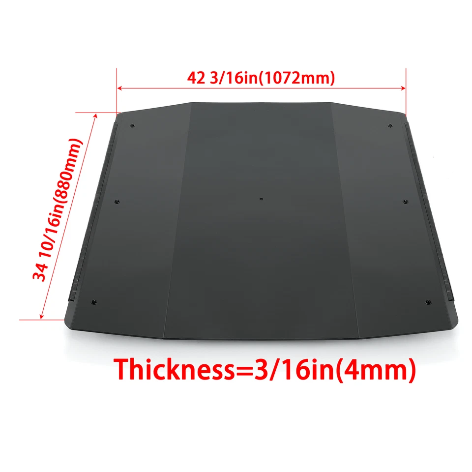 Hard Plastic Top Roof w/Mounting Hardware For Arctic Cat Wildcat Trail/Sport 700 - Image 3 of 4