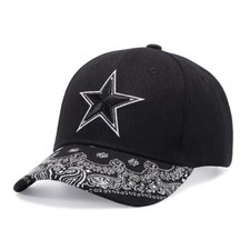 Men Women Paisley Baseball Flat Caps Snapback Hat Embroidery Adjustable Hip Hop