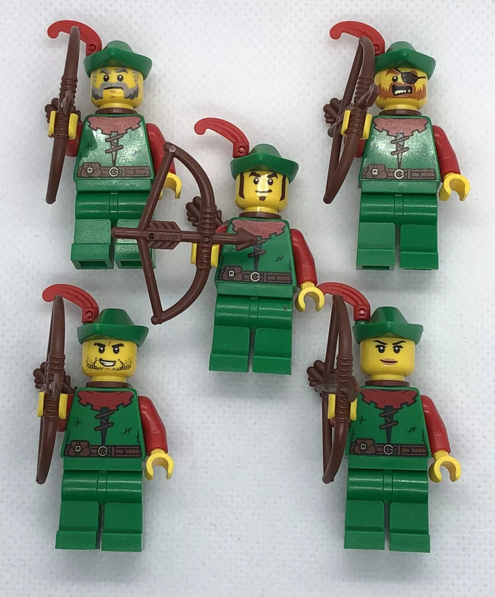 5 X NEW LEGO Forestmen Minifigures Figs Castle Bow Quiver L191