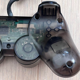 Sony PlayStation 1 PS PS1 DualShock Analog Controller SCPH-1200 Smoke Clear Gray