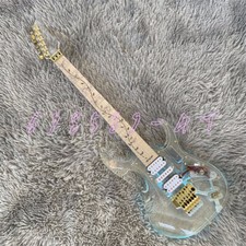 Acrylic Body Electric Guitar HSH Pickups FR Bridge Maple Fingerboard In Stock