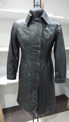 Eco Leather Jacket Used Women Black Size L PGC163PI