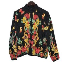 In Look Micro Pleat Style Jacket Size Large Multicolored