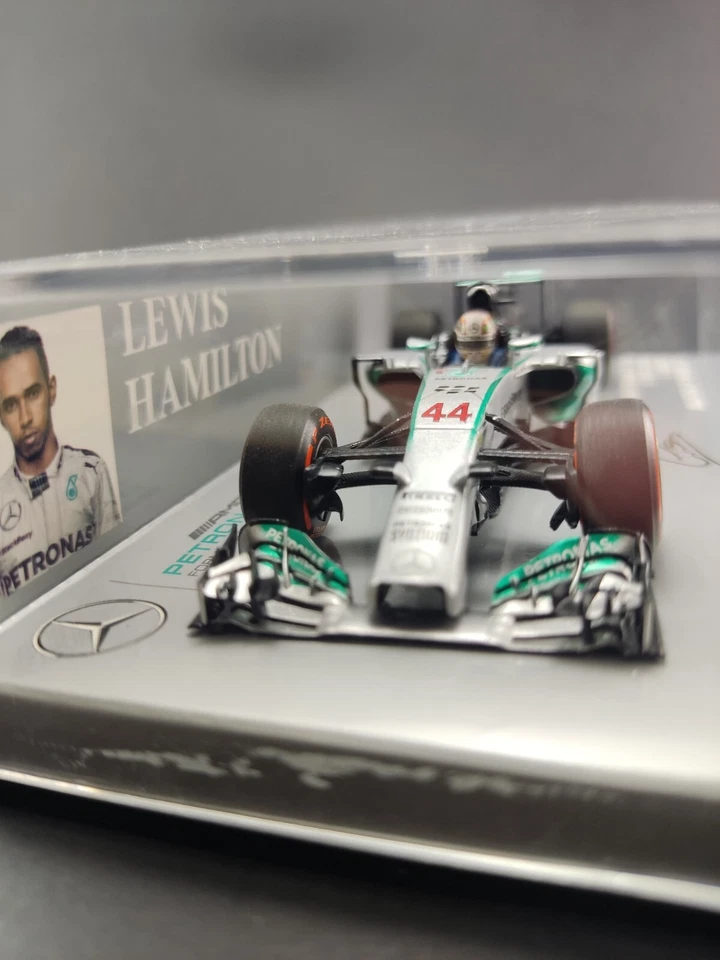 Mercedes W05 1° Gp. Malesia Nº 44 Lewis Hamilton 2014, MINICHAMPS 1:43 Ed. - Immagine 4 di 4