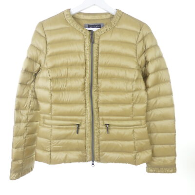 Capellini down jacket coat down lightweight brown-gold size IT 44 DE 38