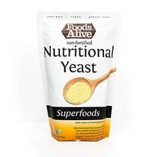 Nutritional Yeast Flakes Non-Fortified Fiber Based Protein Vegan Cheese Diet