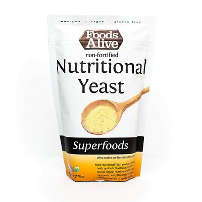 Nutritional Yeast Flakes Non-Fortified Fiber Based Protein Vegan Cheese Diet
