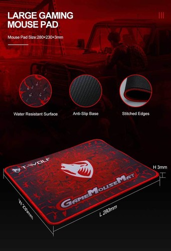 Gaming Keyboard and Mouse Headset Combo Rainbow LED Backlit for Laptop PS4 Xbox - Afbeelding 8 van 11