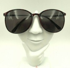 Vintage Rem Carbon 22 Burgundy Metal Oval Sunglasses Japan FRAMES ONLY