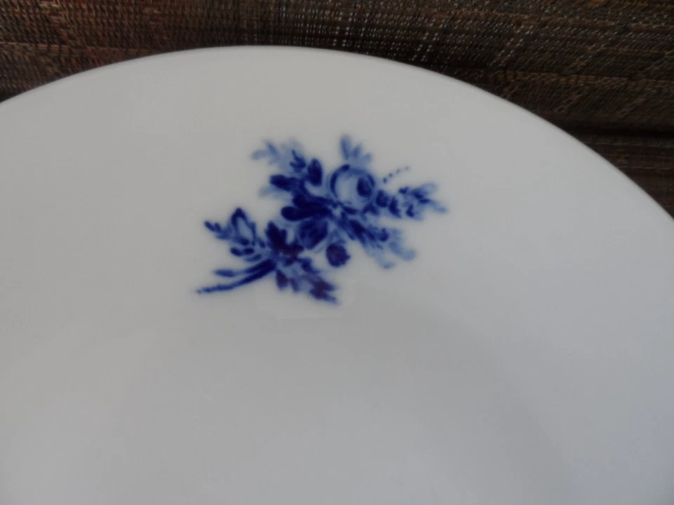 Plato de cena de porcelana rosa cobalto 3 Hutschenreuther Selb 9 7/8" Baviera Alemania Foto 3 de 4