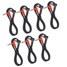 (7) Pack of Effects Pedal Power Cables for use with Dunlop DC Brick Power Supply