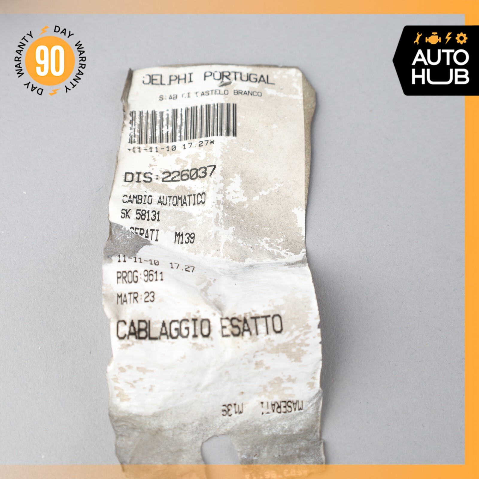 04-18 Maserati GranTurismo S M145 Transmission Gearbox Wire Harness OEM 56k