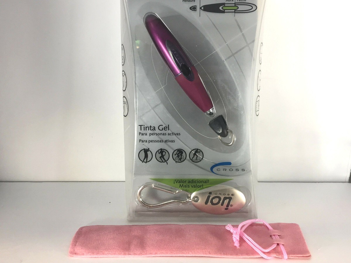 SALE CROSS ION PURPLE-MAROON DELUXE GEL PEN w/QUICK CLIP & KEY
