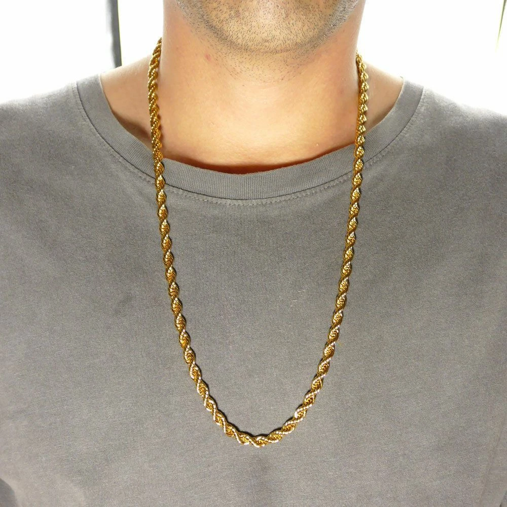 Gold-Tone Living on A Thin Line Stainless Chain Necklaces (Different Lengths) 28\