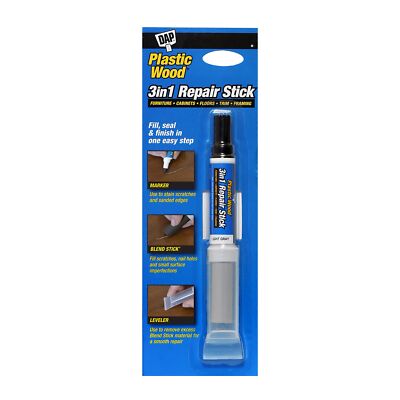 DAP Plastic Wood 3in1 Repair Stick Furniture, Cabinet, Floor Fill, Seal & Finish