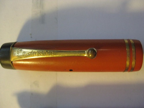 Parker Duofold orange Gold Nib vintage fountain pen Big Red two band old antique - 第 7/8 張圖片