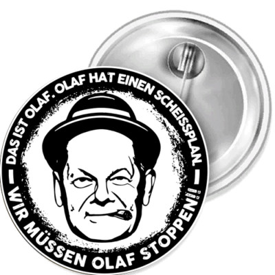 This is Olaf. Olag Has An S Button Badge Sticker Car Magnetic Patch