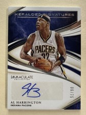 2019-20 Panini Immaculate Heralded Signatures /75 Al Harrington #HS-AHR Auto