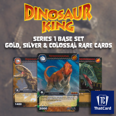 dinosaur king colossal rare cards Upper Deck Dinosaur King Trading Card Game Black Dinosaur Rampage Display  (EN) main image 1