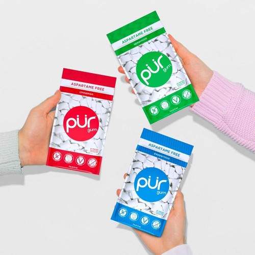 PUR Gum | Aspartame Free Chewing Gum | 100% Xylitol | 55 Pieces (Pack of 3) - Picture 7 of 7