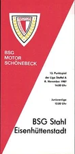 Ddr-Liga 87/88 BSG Motor Schönebeck - Steel Eisenhüttenstadt, 08.11.1987