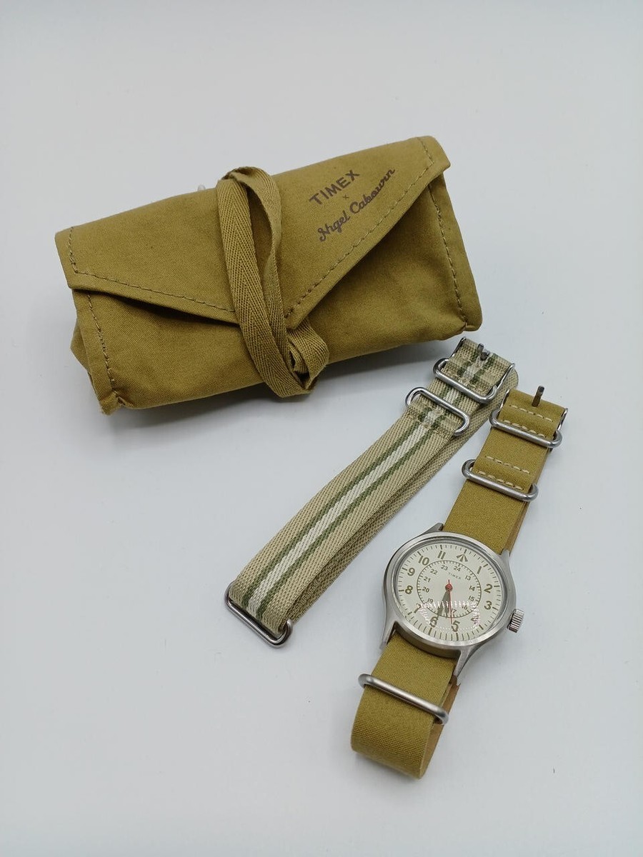Timex Desert Watch Model number 80452 Beige 2022AW Nigel Cabourn 
