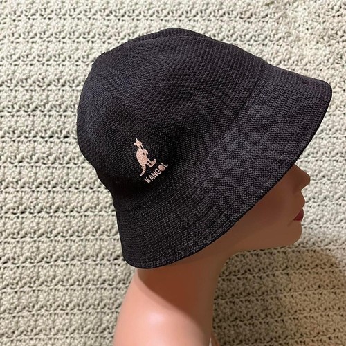 Vintage Kangol black bucket hat 