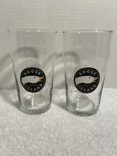 2 Goose Island Chicago IL Brewery Beer Pint Glasses New Old Stock