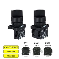 Knob Switch Self-locking/Latching 2-3 Position Button 22mm XB2-ED21/ED33/ED25