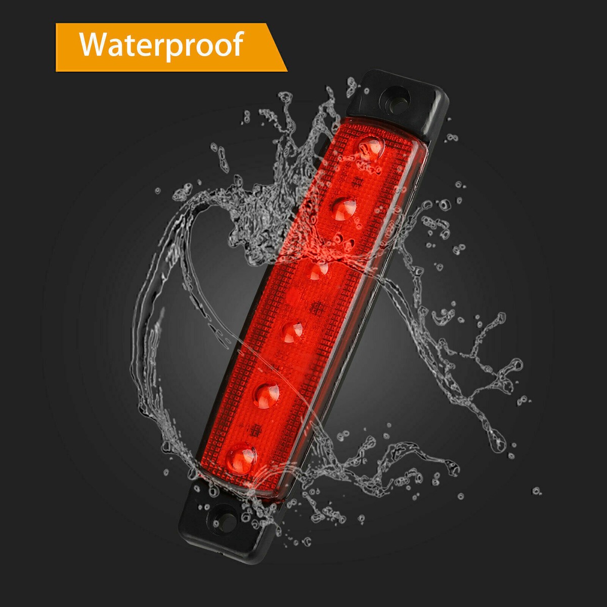 Purchase 4 Pcs 12V Marine Boat 6 LED Bi-color Bow Navigation Lights Red & Green Black In Guang - Foto 6