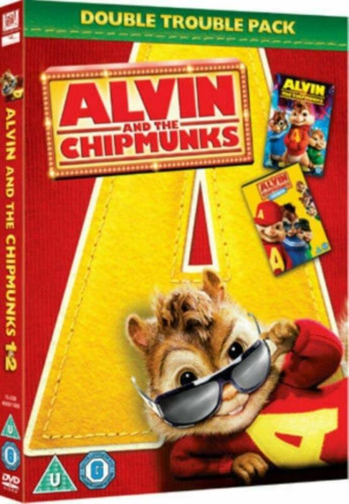 Alvin and the Chipmunks 1 and 2 DVD (2010) FREE SHIPPING