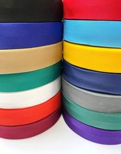 2"/50mm Webbing V-Twill Weave For Surcingle Straps Handles Crafts DIY 18 Colours