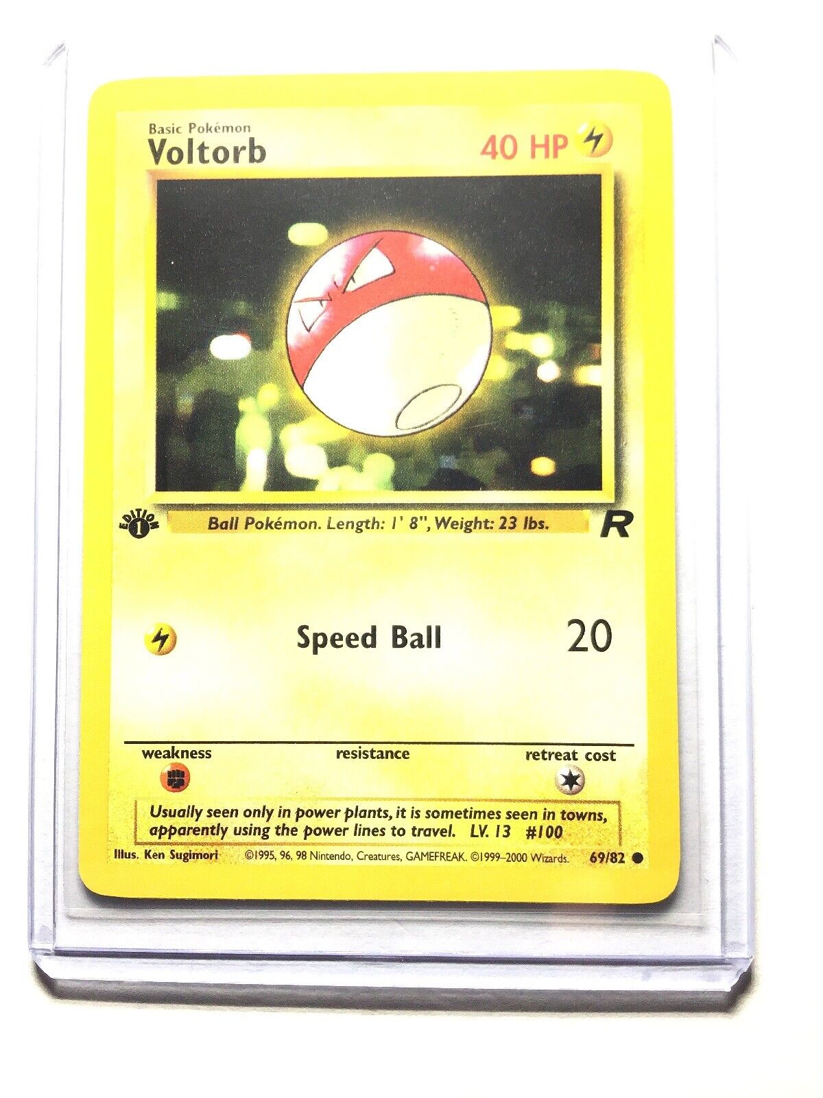  Pokemon - Voltorb (69) - Team Rocket - 1st Edition : Toys &  Games