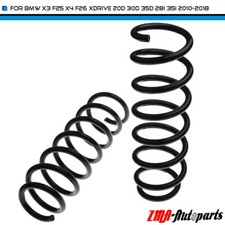 2pcs Suspension Coil Springs Rear for BMW X3 F25 X4 F26 xDrive 20d 35d 2010-2018