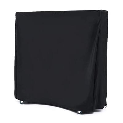 Waterproof Ping Pong Table Cover Heavy Duty for Indoor/Outdoor Tables Black