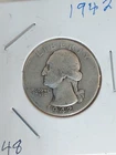 1942 Washington Quarter Silver 25 Cent Coin Ungraded