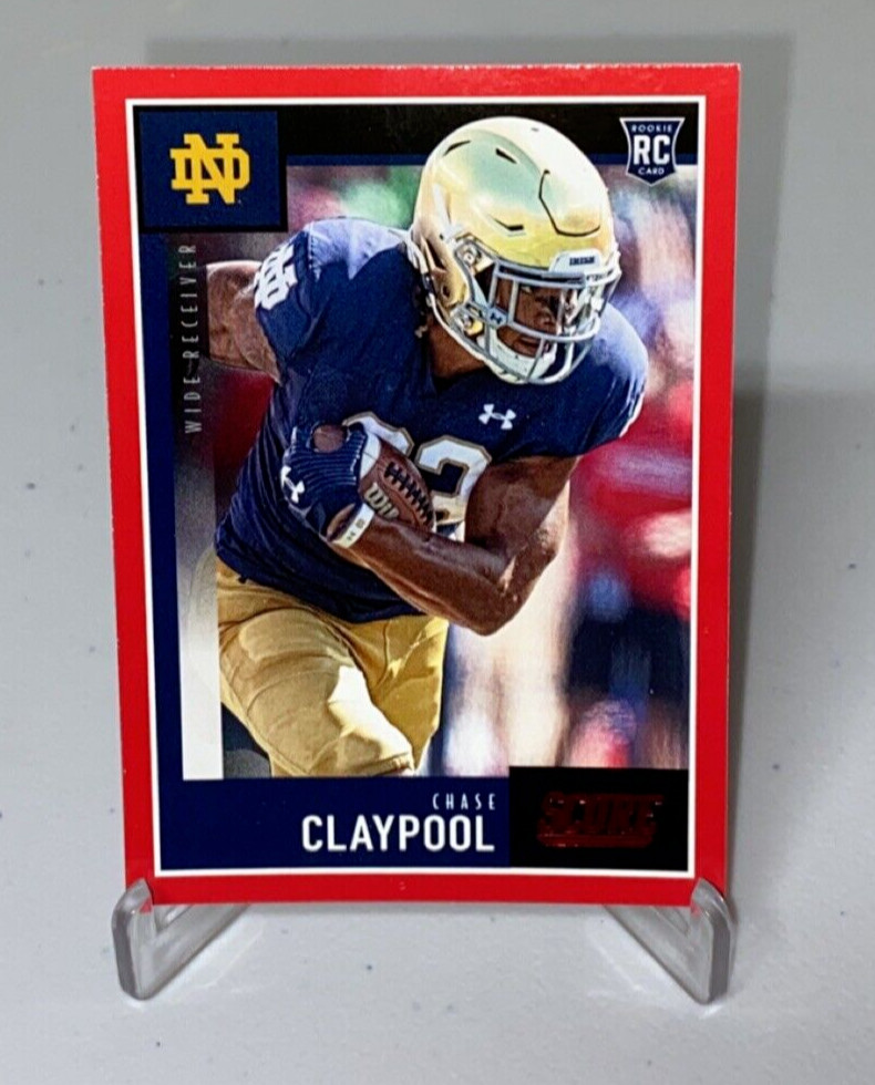 2020 Panini Score Chase Claypool RC Rookie Red #417
