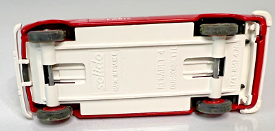 Miniature Renault 4 Fourgonnette Rouge Solido 1/43 - Made In France - Comme Neuve Dans Sa Boîte