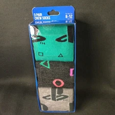 PlayStation 3 Pair Men’s Crew Socks - Fits Shoe Size 8 - 12 - New In Box