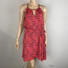 Collective Concepts Sleeveless Keyhole Tie Side Waist Aline Women's L Dress