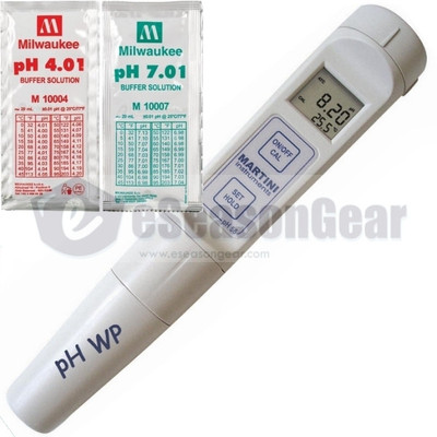 Milwaukee Instruments PH56 Waterproof pH Temp Tester Meter, Martini