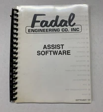 Fadal Assist Software Programming User Information Manual CNC Mill