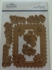 NEW Spellbinders Large Die Of The Month Apr 2023 PUNCH PIERCE FRAME SENTIMENTS