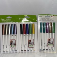 Cricut Explore Multi Pen Set, Black AND Multi Metallic Pen Set; Brand new 3packs