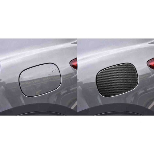 Cubierta de tapa de gas aceite tanque de combustible de coche de fibra de carbono real para Alfa Romeo Stelvio 2016-22 - Imagen 6 de 6