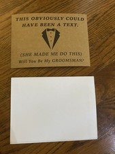 Set of 3 Groomsman Proposal Cards with Envelopes   Funny Wedding Cards