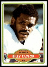 1980 Topps #309 Billy Taylor RC New York Giants NM+