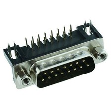 10 x 15-Way Right Angle PCB Male D Plug Connector