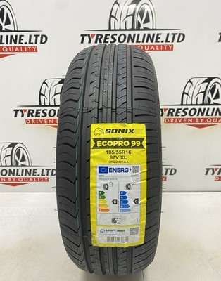 2 X 185 55 16 SONIX 185/55R16 87V XL BRAND NEW PERFORMANCE M+S